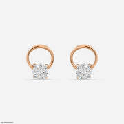 0.5 Carat Floating Lab Diamond Studs