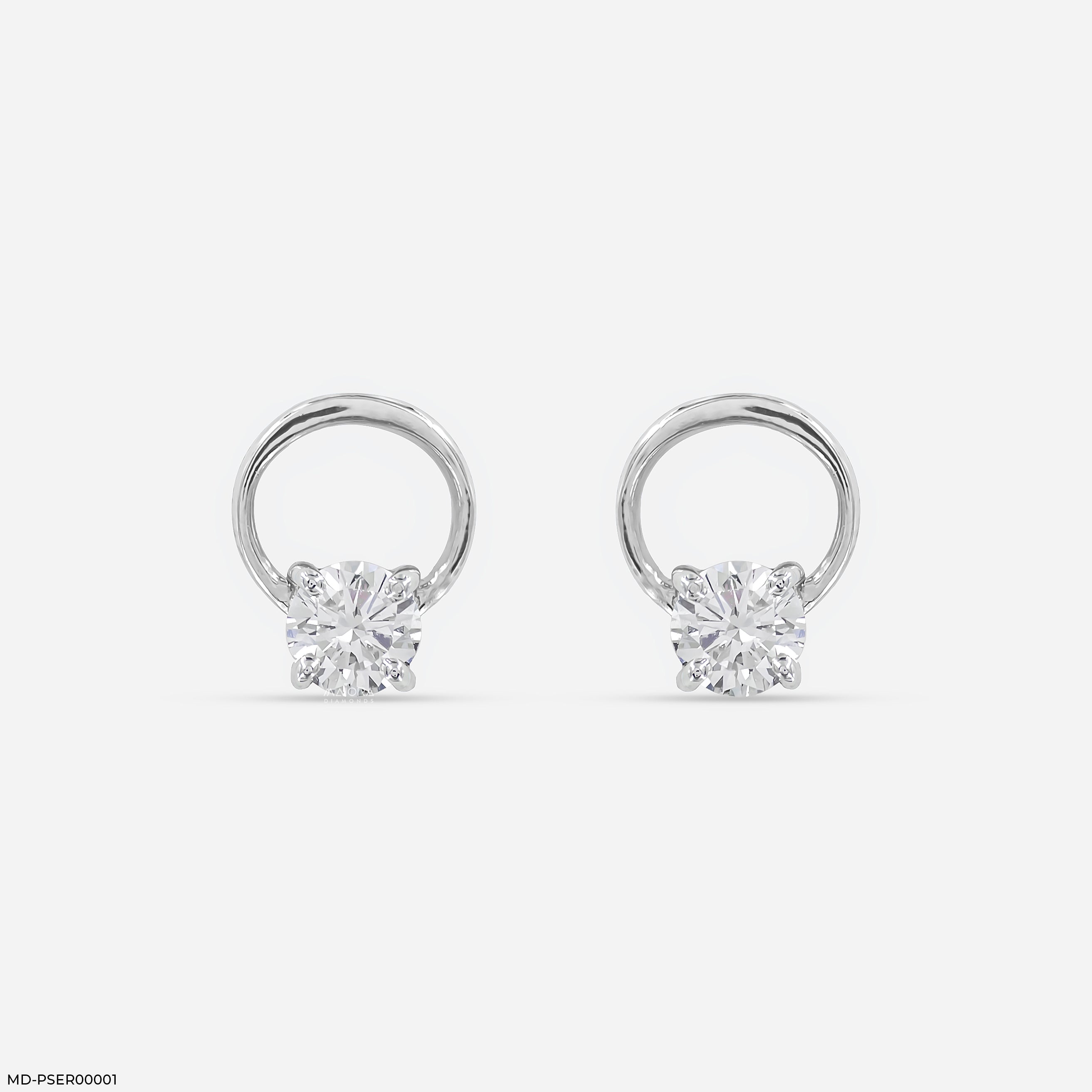0.5 Carat Floating Lab Diamond Studs