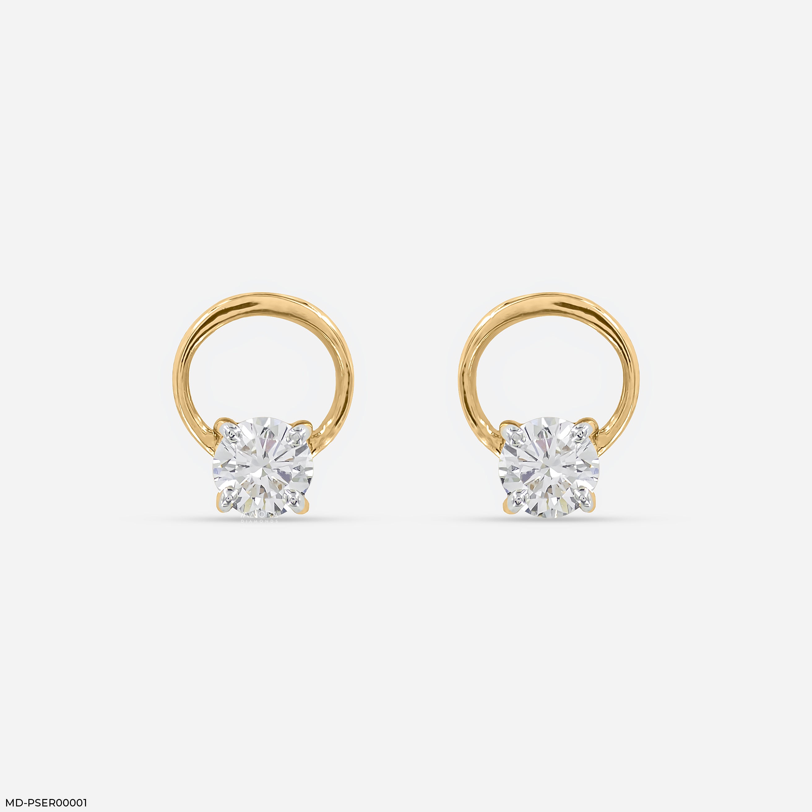 0.5 Carat Floating Lab Diamond Studs