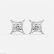 0.35 Carat Golden Axis Earrings Platinum 950