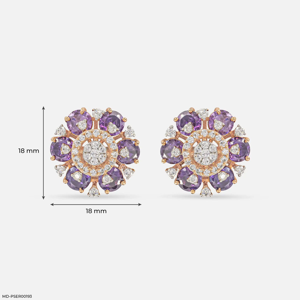 Harita Emerald Halo Diamond Earrings
