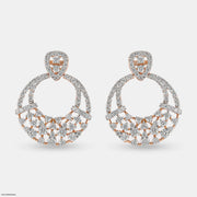 Starry Hoops Earrings 18K Rose Gold