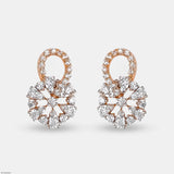 Floral Spark Earrings 14K Yellow Gold