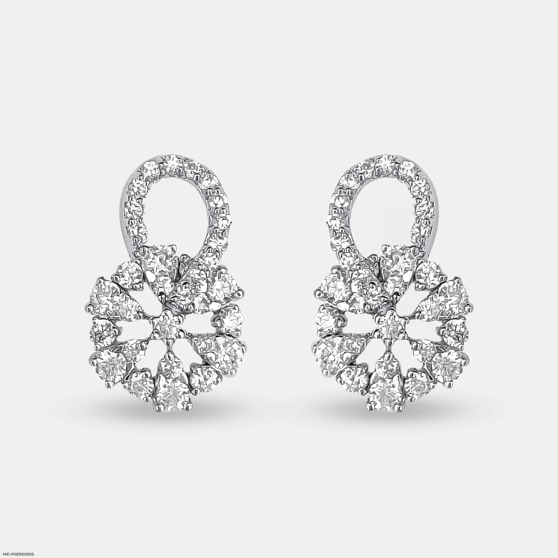 Floral Spark Earrings 14K Yellow Gold