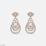 Layered Drops Earrings 14K Rose Gold