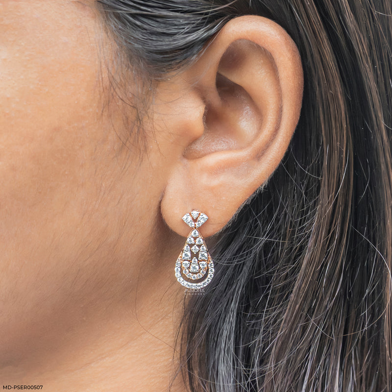 Layered Drops Earrings 14K Yellow Gold