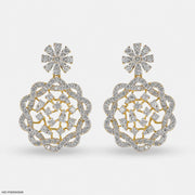 Circular Elegance Earrings 14K Yellow Gold