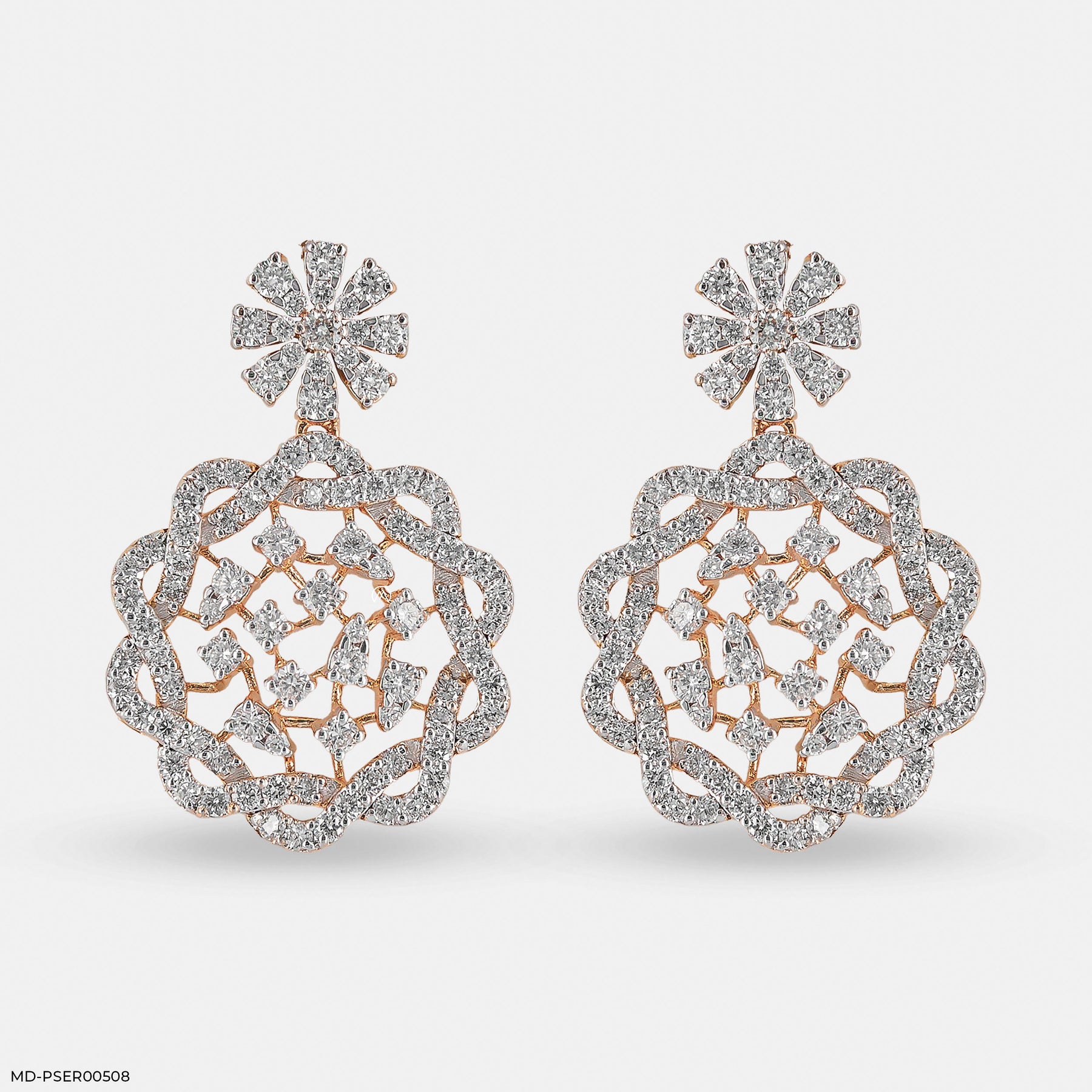 Circular Elegance Earrings 14K Yellow Gold