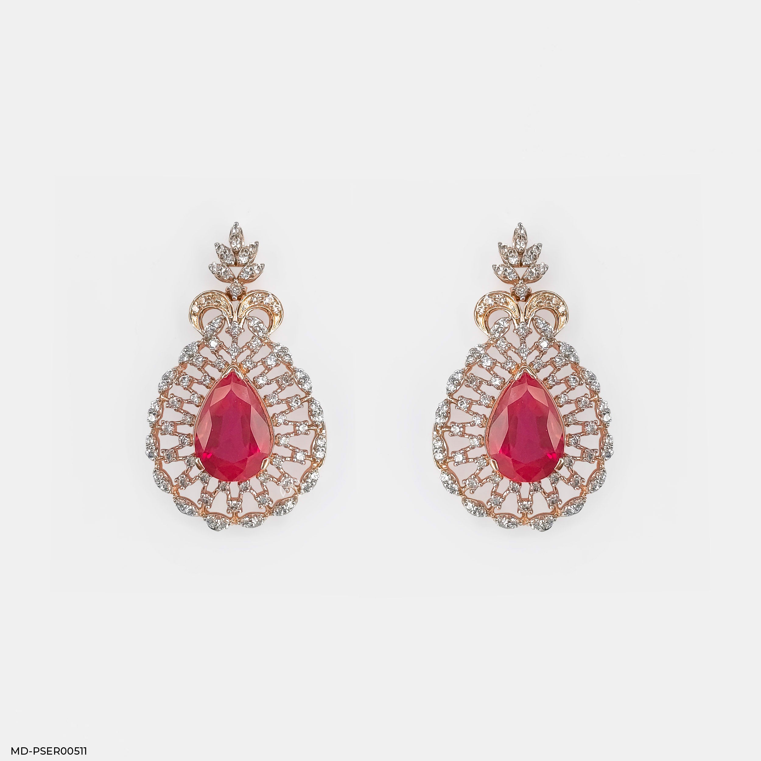 Vivid Crimson Earrings