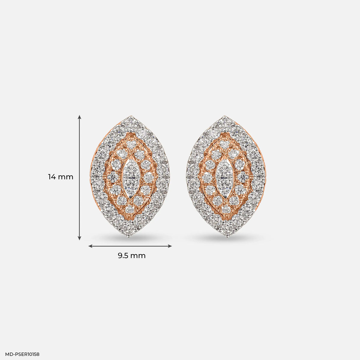 0.75 Carat Cluster Double Halo Lab Diamond Earrings