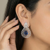 Regal Teardrop Earrings Platinum 950