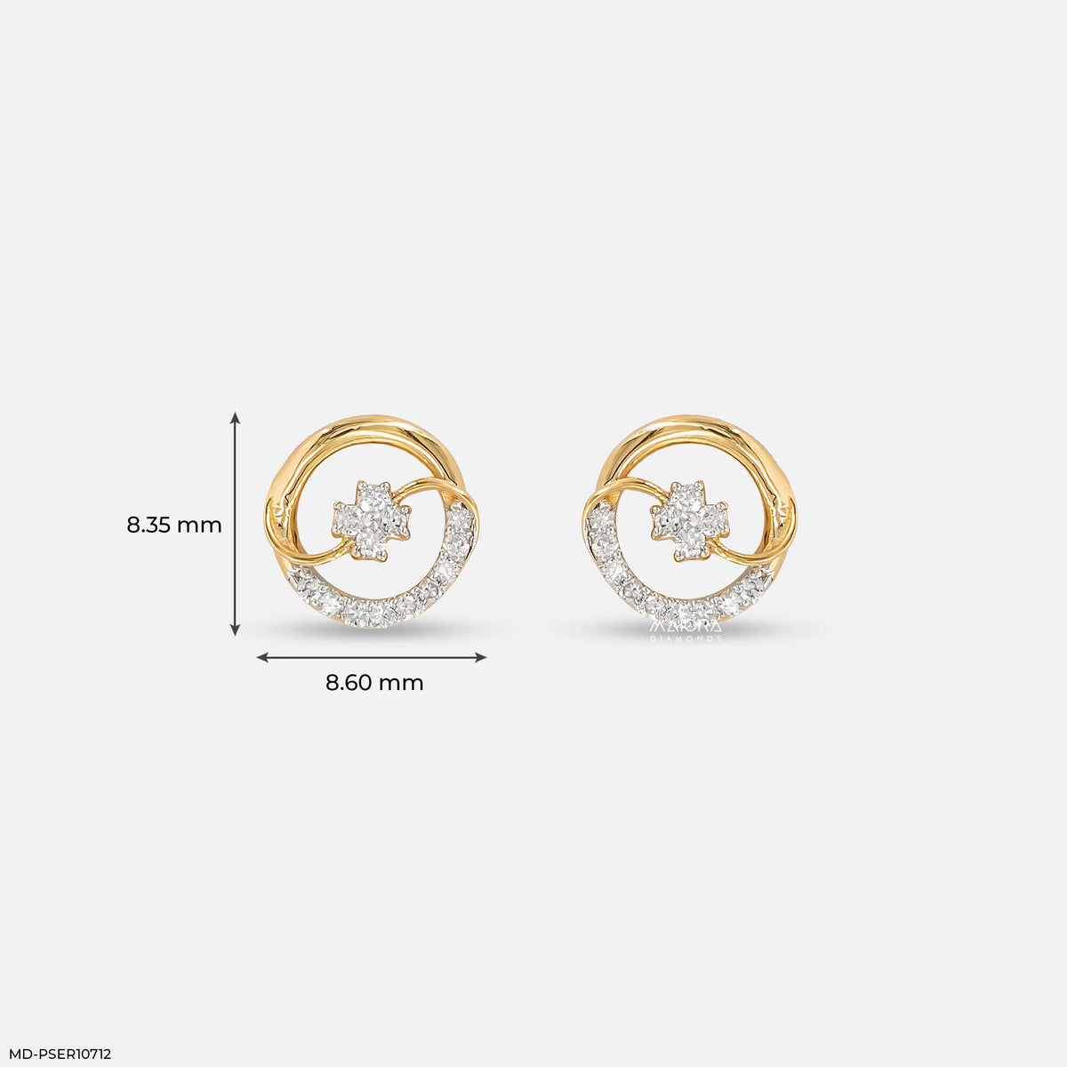 Arc Vortex Diamond Earrings