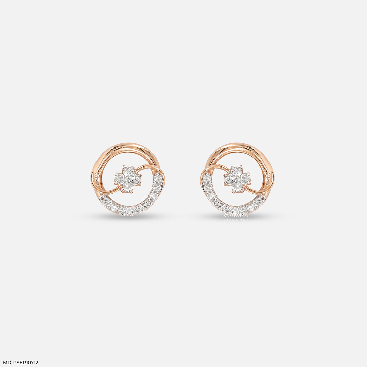 Arc Vortex Diamond Earrings