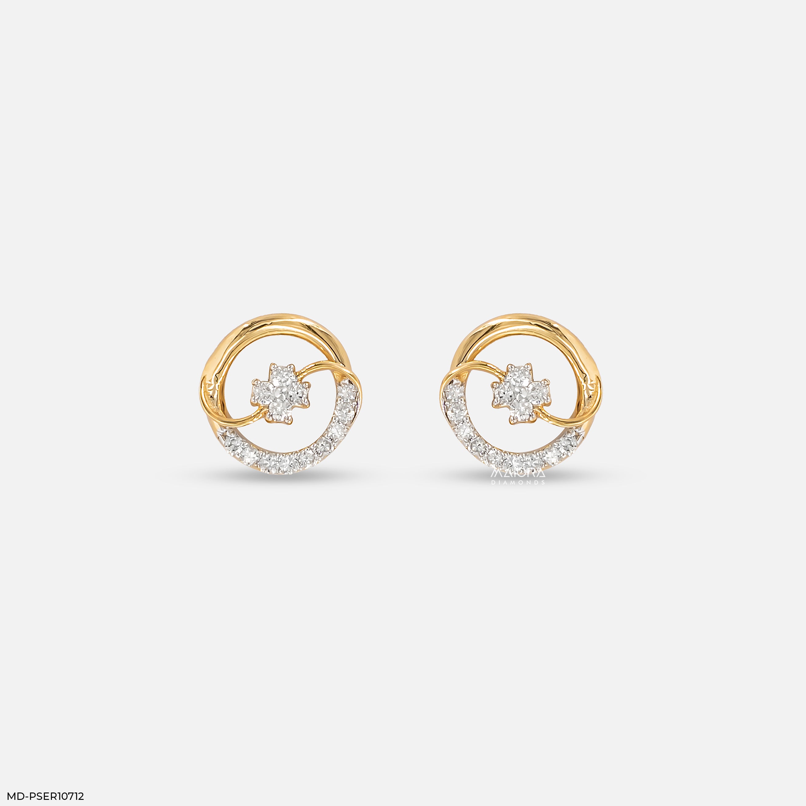 Arc Vortex Diamond Earrings