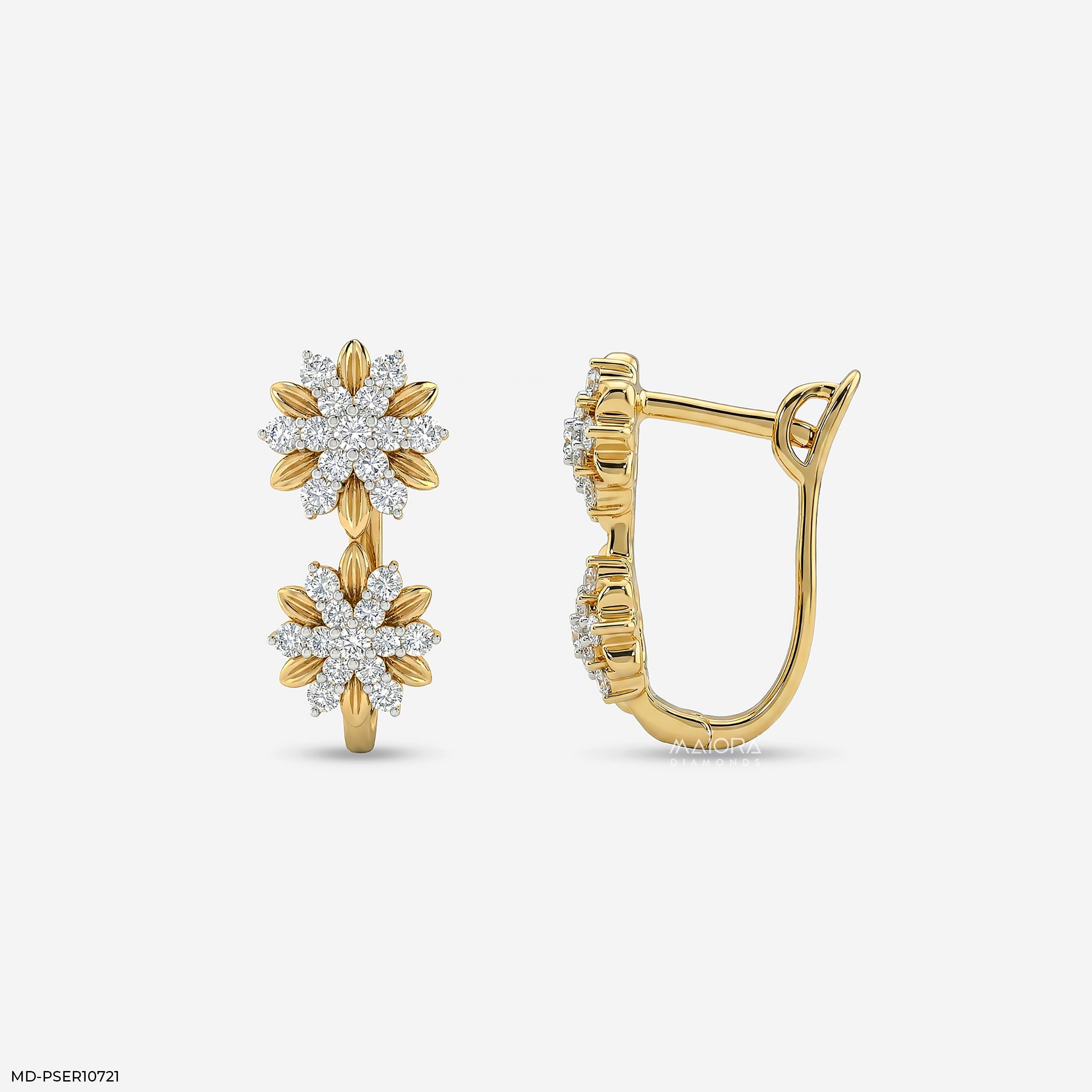 0.35 Carat Round Solitaire Diamond Stud