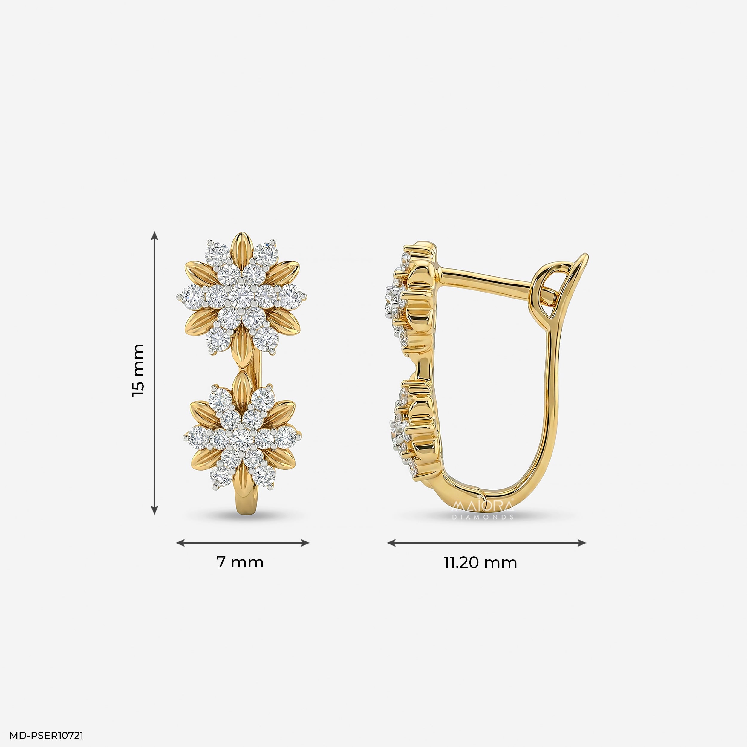 0.35 Carat Round Solitaire Diamond Stud