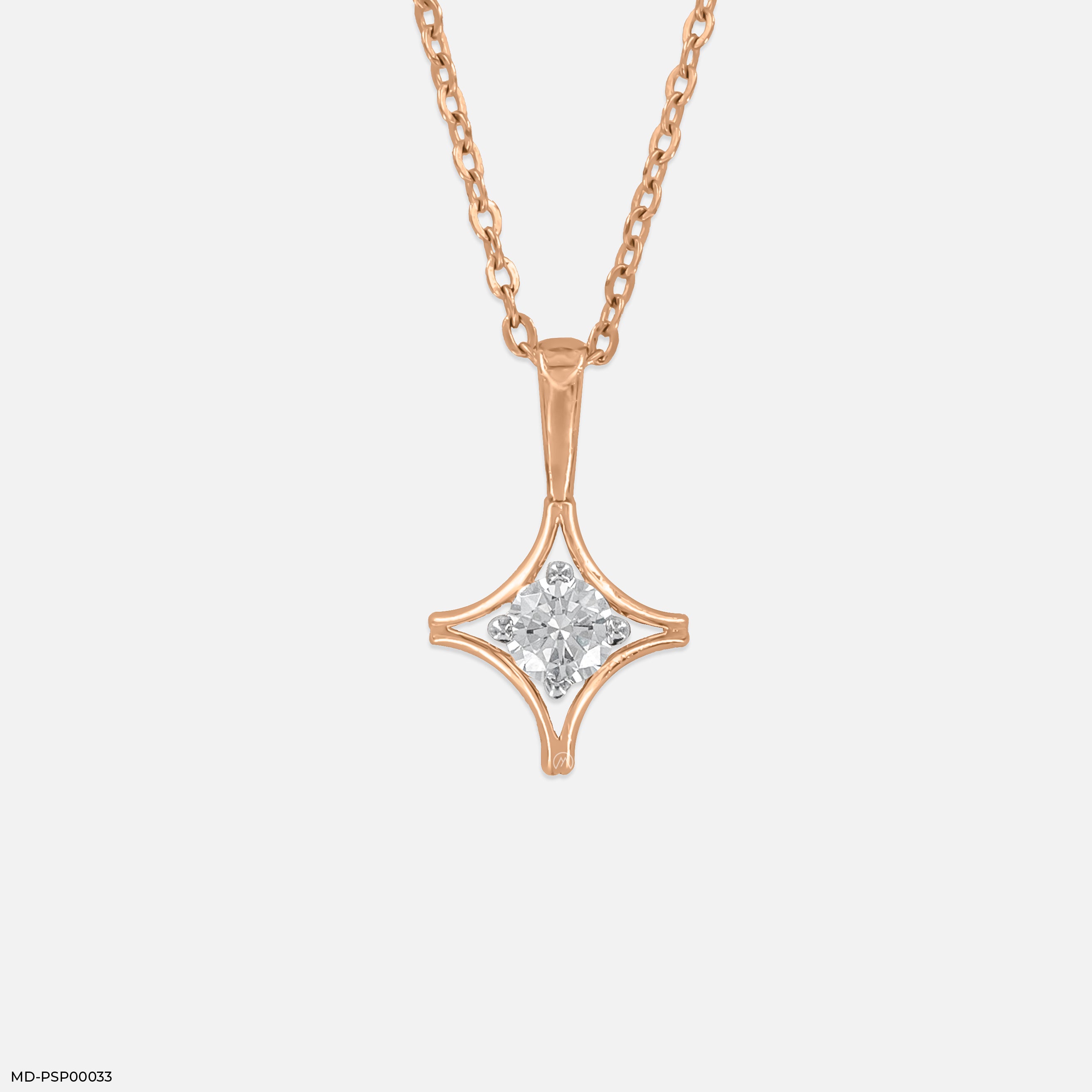 Nova Star Pendants 14K Rose Gold