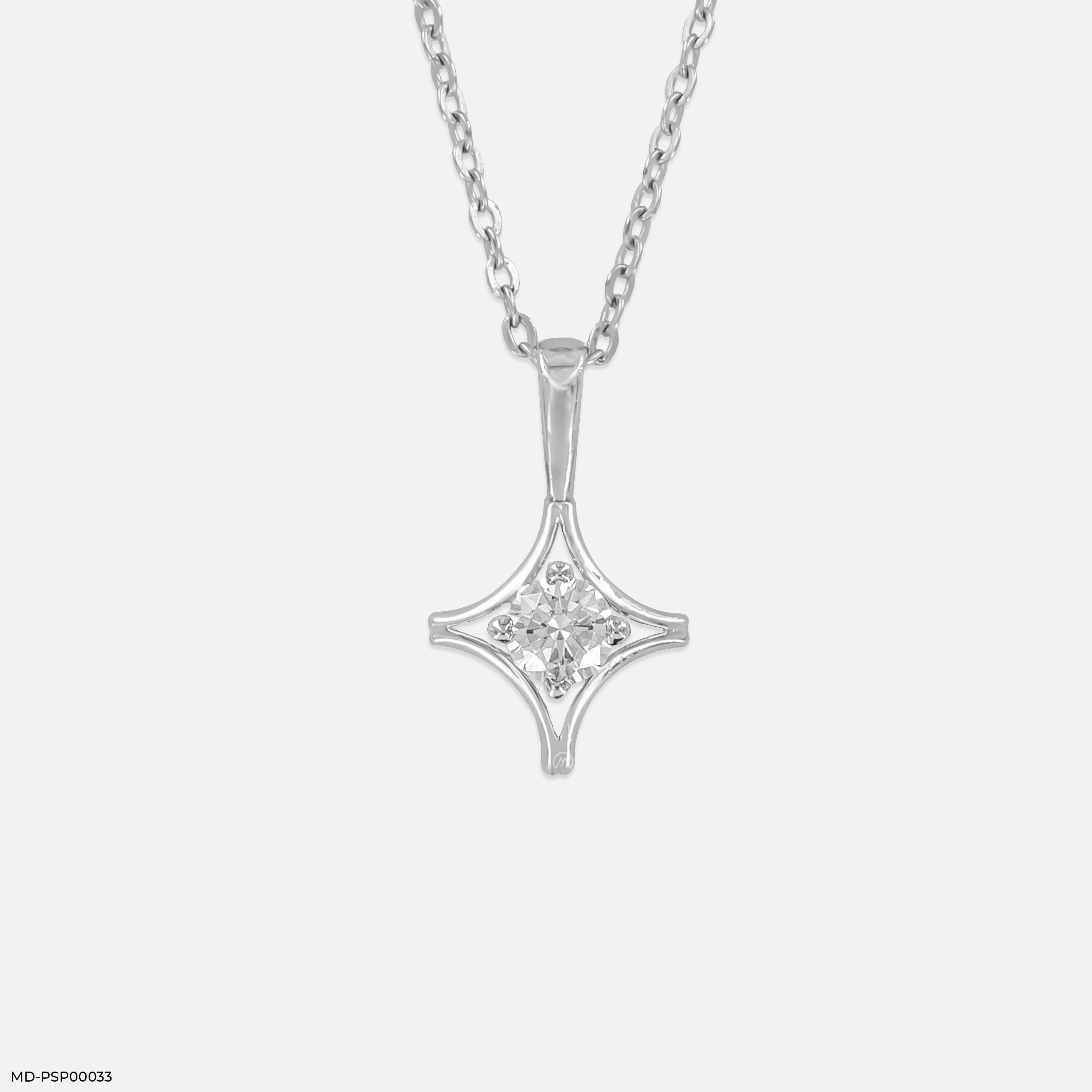 Nova Star Pendants 14K White Gold
