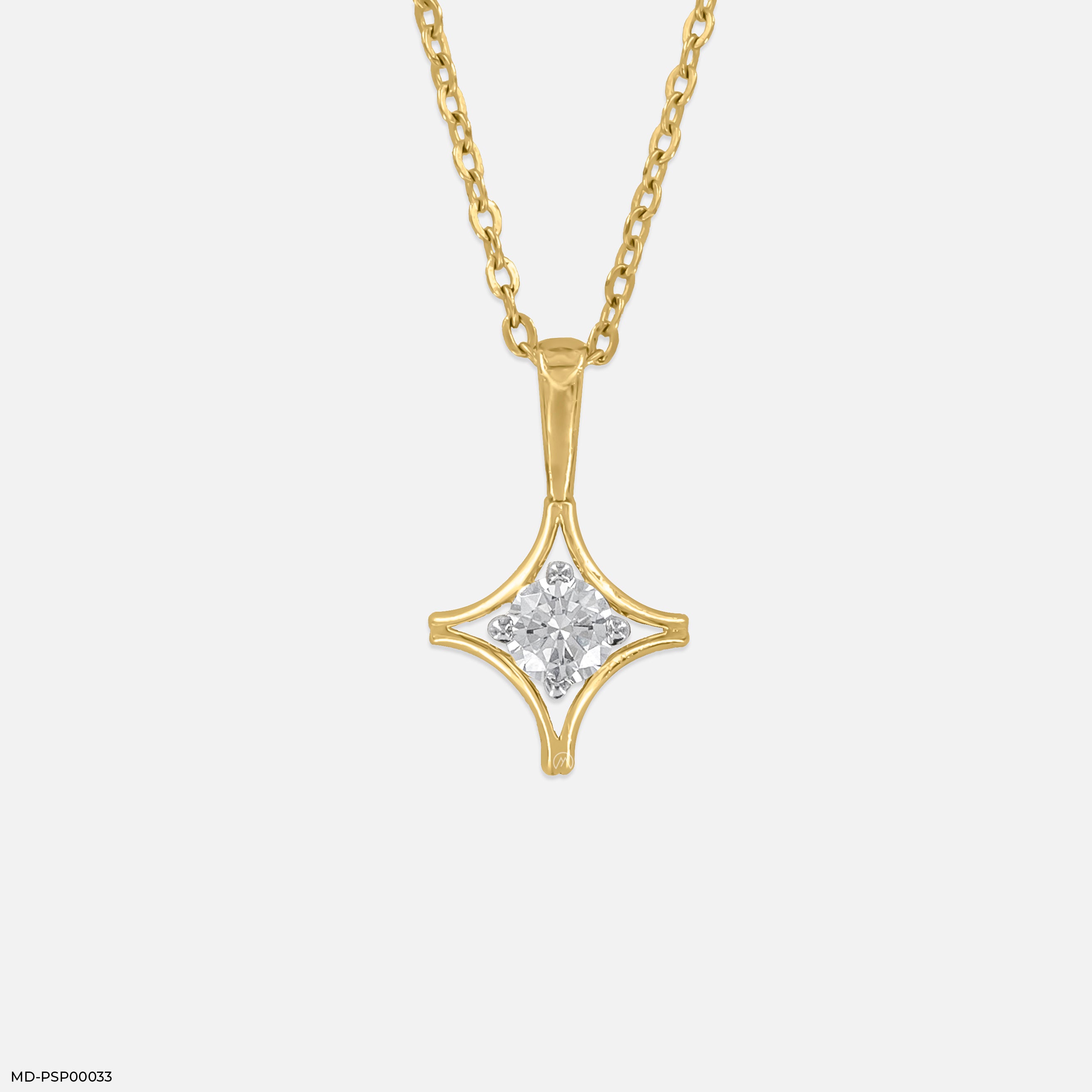 Nova Star Pendants 9K Yellow Gold