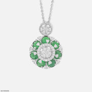 The Gardenia Medallion Pendant Platinum 950