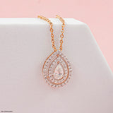 Rose Radiance Pendants 14K White Gold
