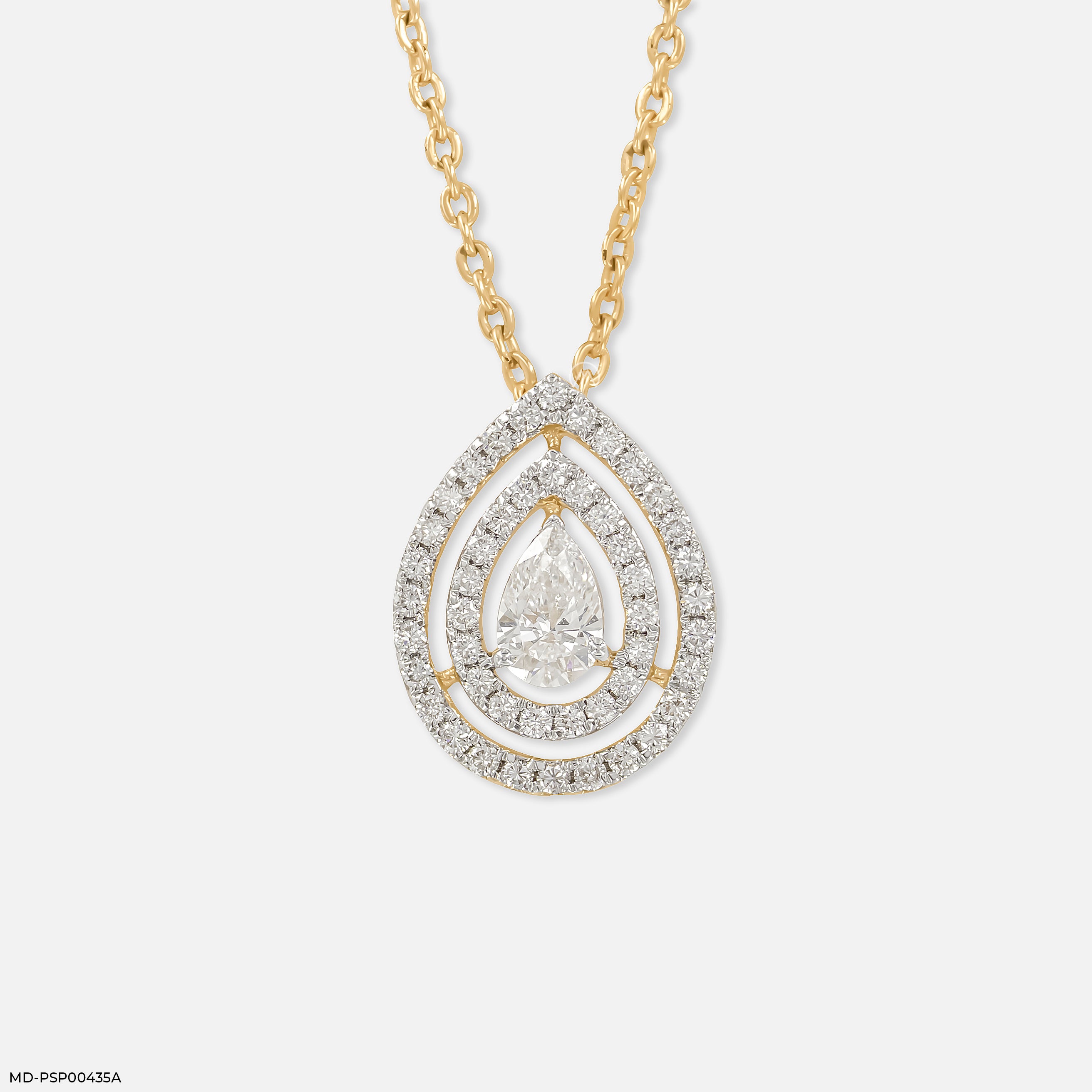 Rose Radiance Pendants 18K Yellow Gold