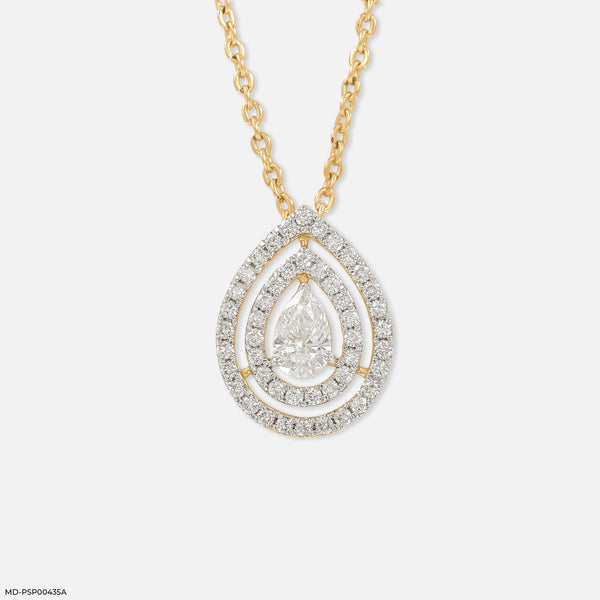 Rose Radiance Pendants 18K Yellow Gold