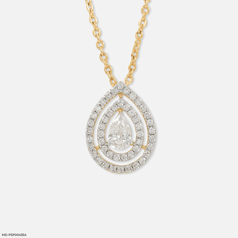 Rose Radiance Pendants 14K White Gold