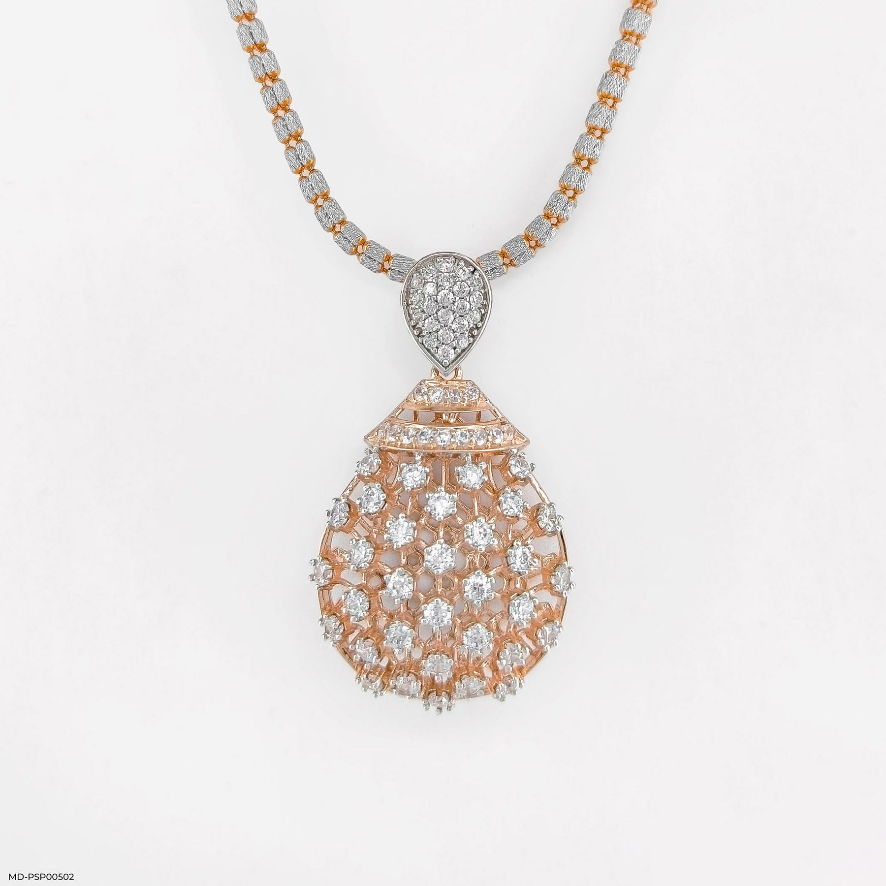 Diamond Chandelier Pendant 14K Yellow Gold