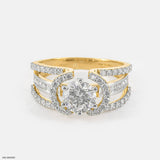 1.5 Carat Round Soiltaire Diamond Ring 14K White Gold