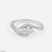 Triad Diamond Rings Platinum 950