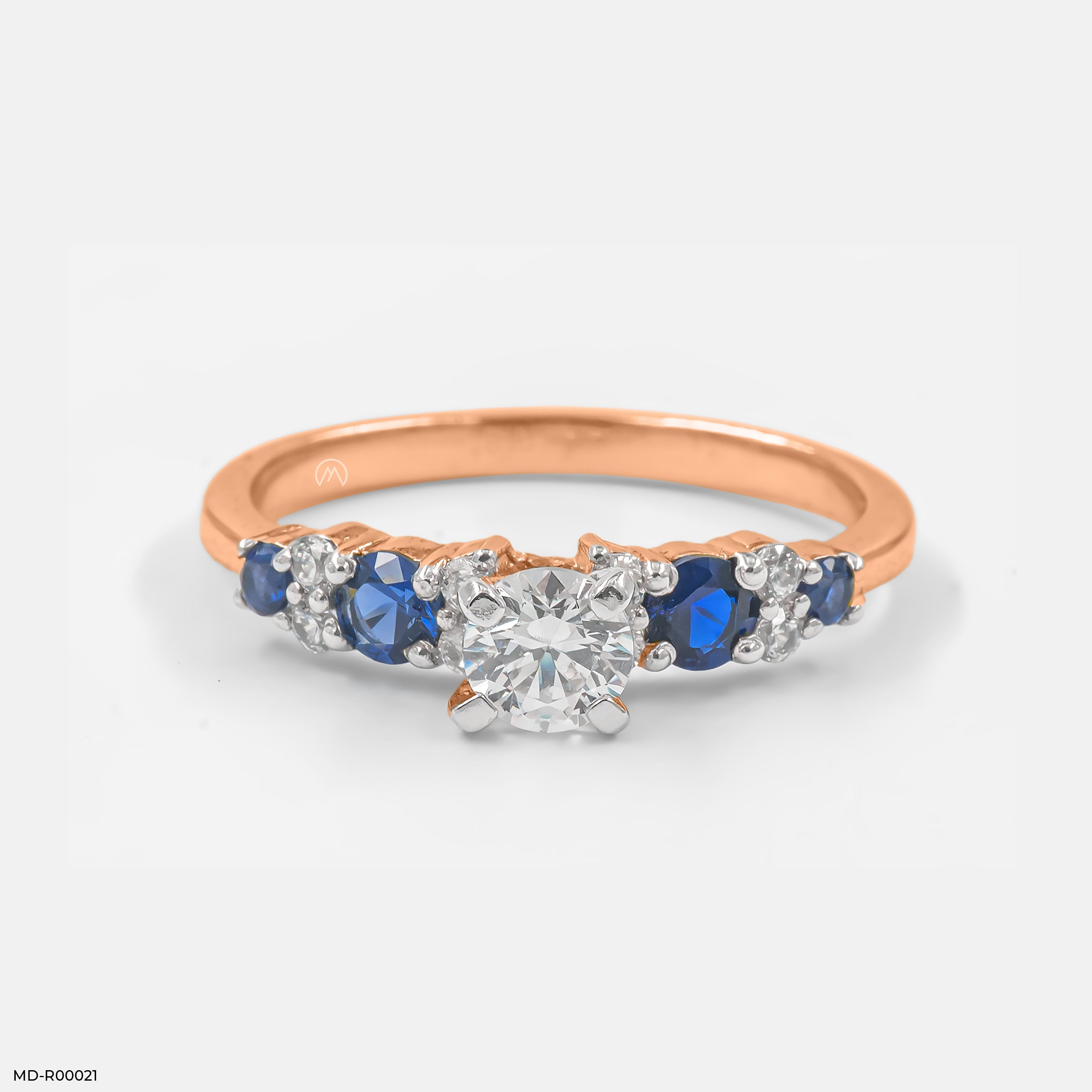 Aqua Diamond Rings