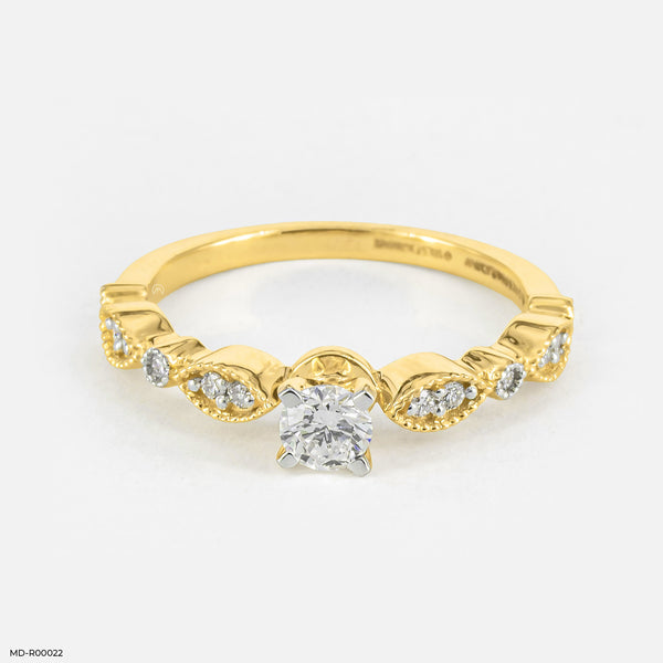 Foremost Bridal Diamond Rings 18K Yellow Gold