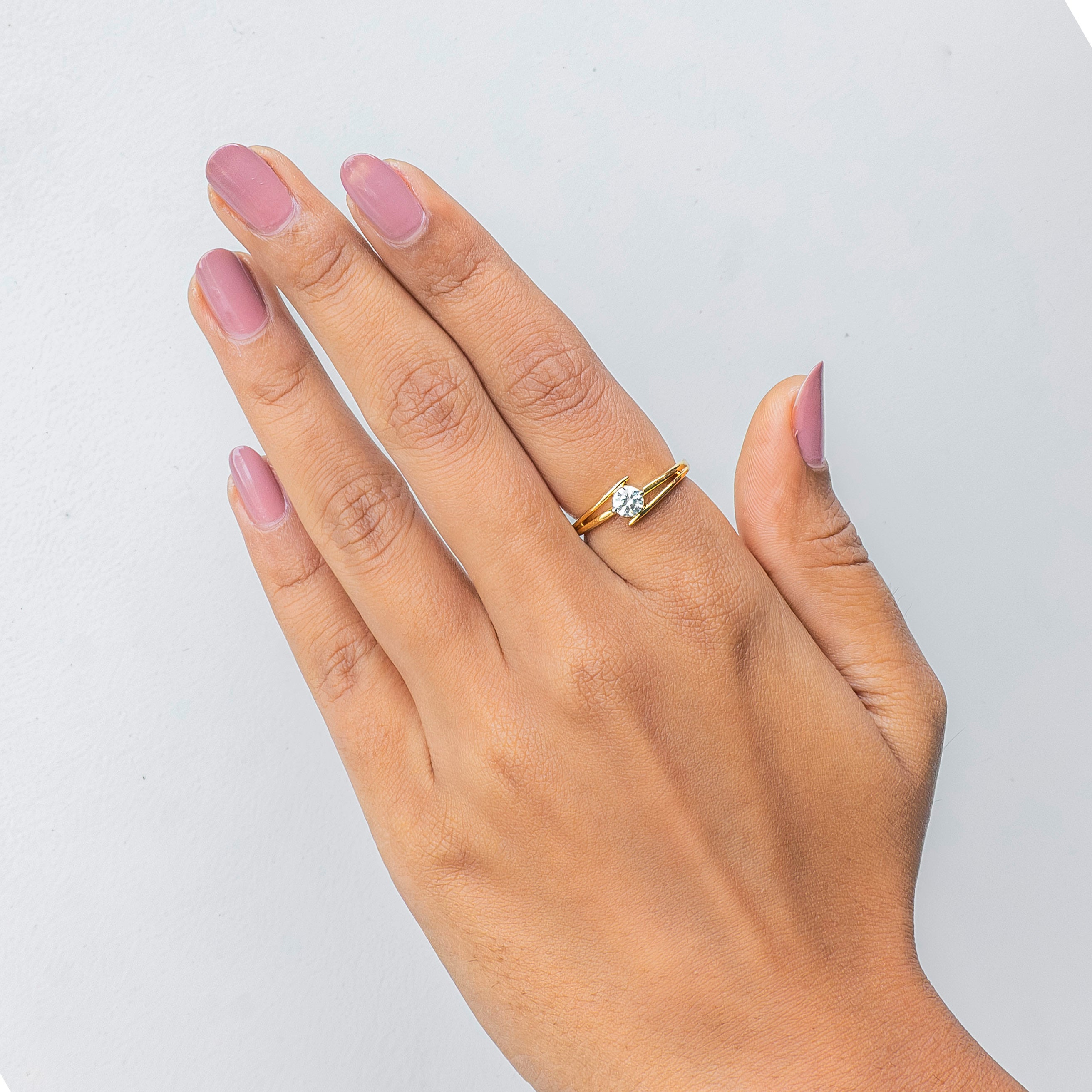 The Embrace Solitaire 14K Rose Gold
