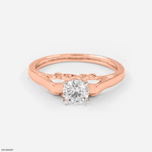 0.50 Carat Traditional Solitaire Ring 9K Rose Gold