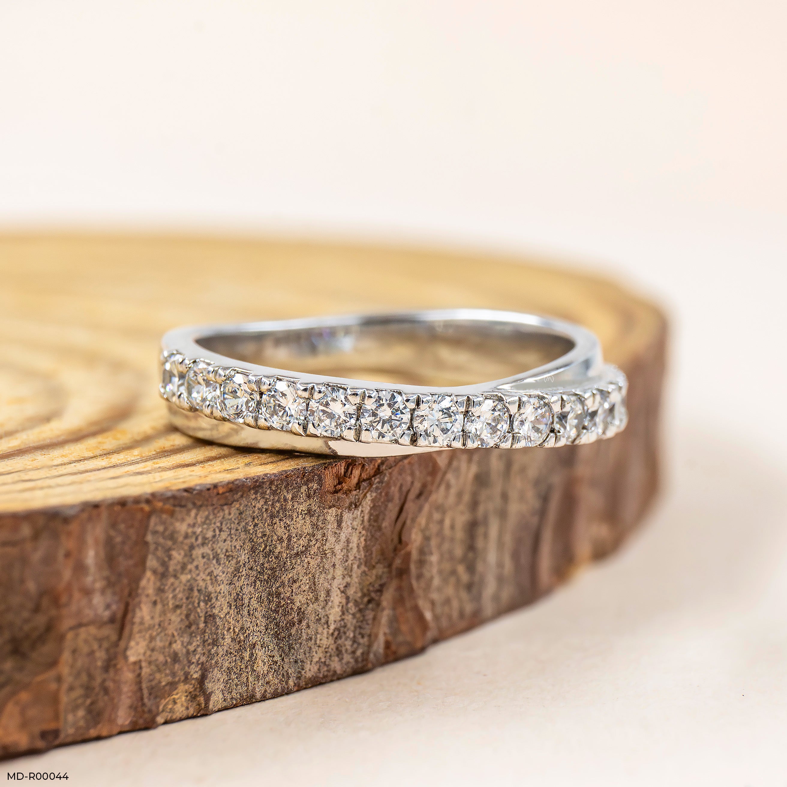 Slick Diamond Rings 9K White Gold