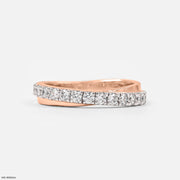 Slick Diamond Rings 9K Rose Gold