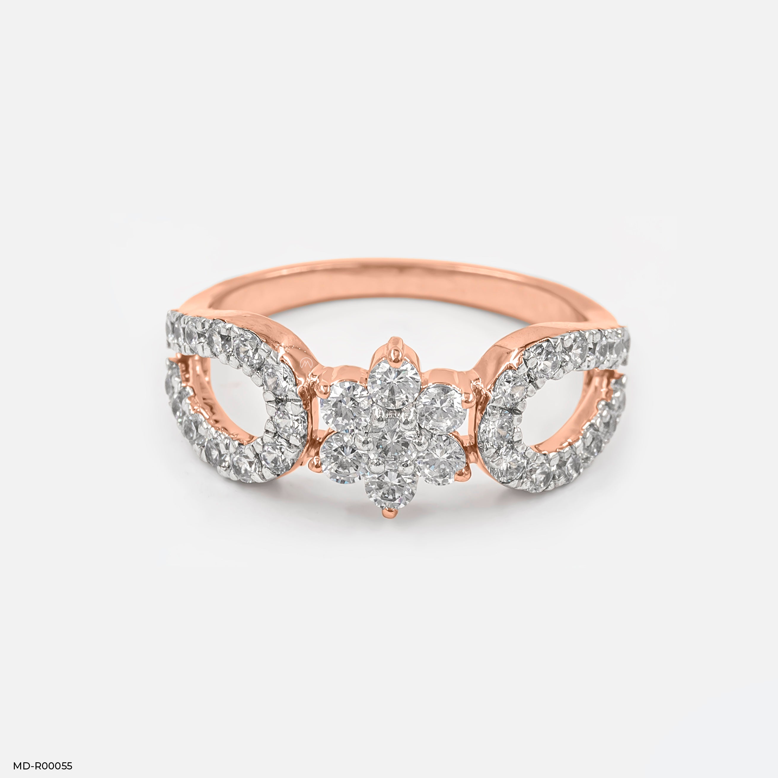 Posy Diamond Ring 18K Rose Gold