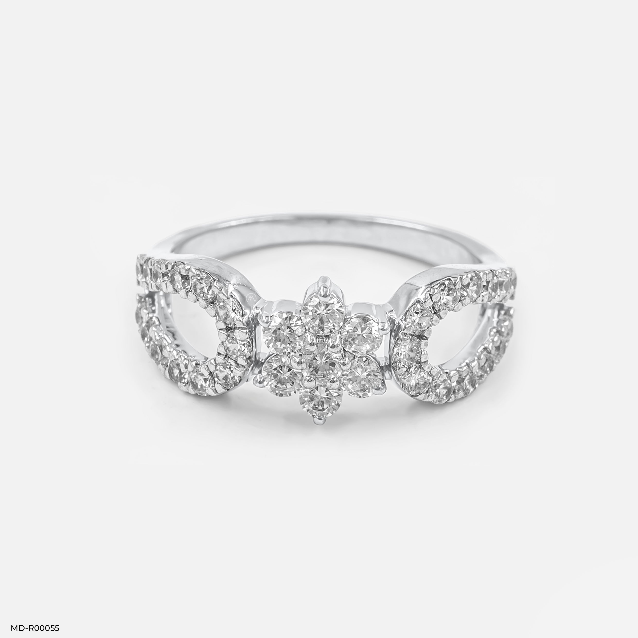 Posy Diamond Ring Platinum 950