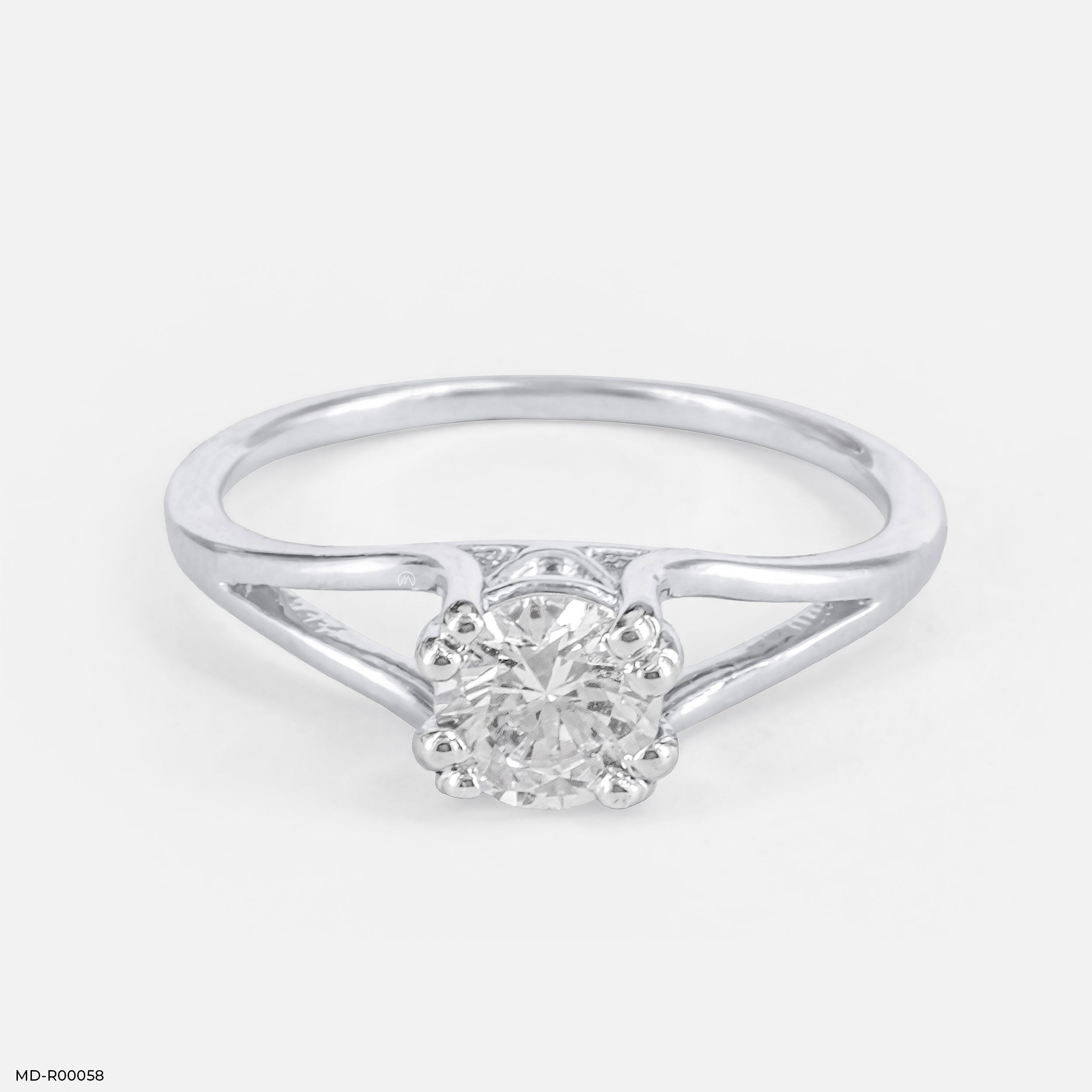 Galaxy Solitaire Diamond Rings 14K Rose Gold