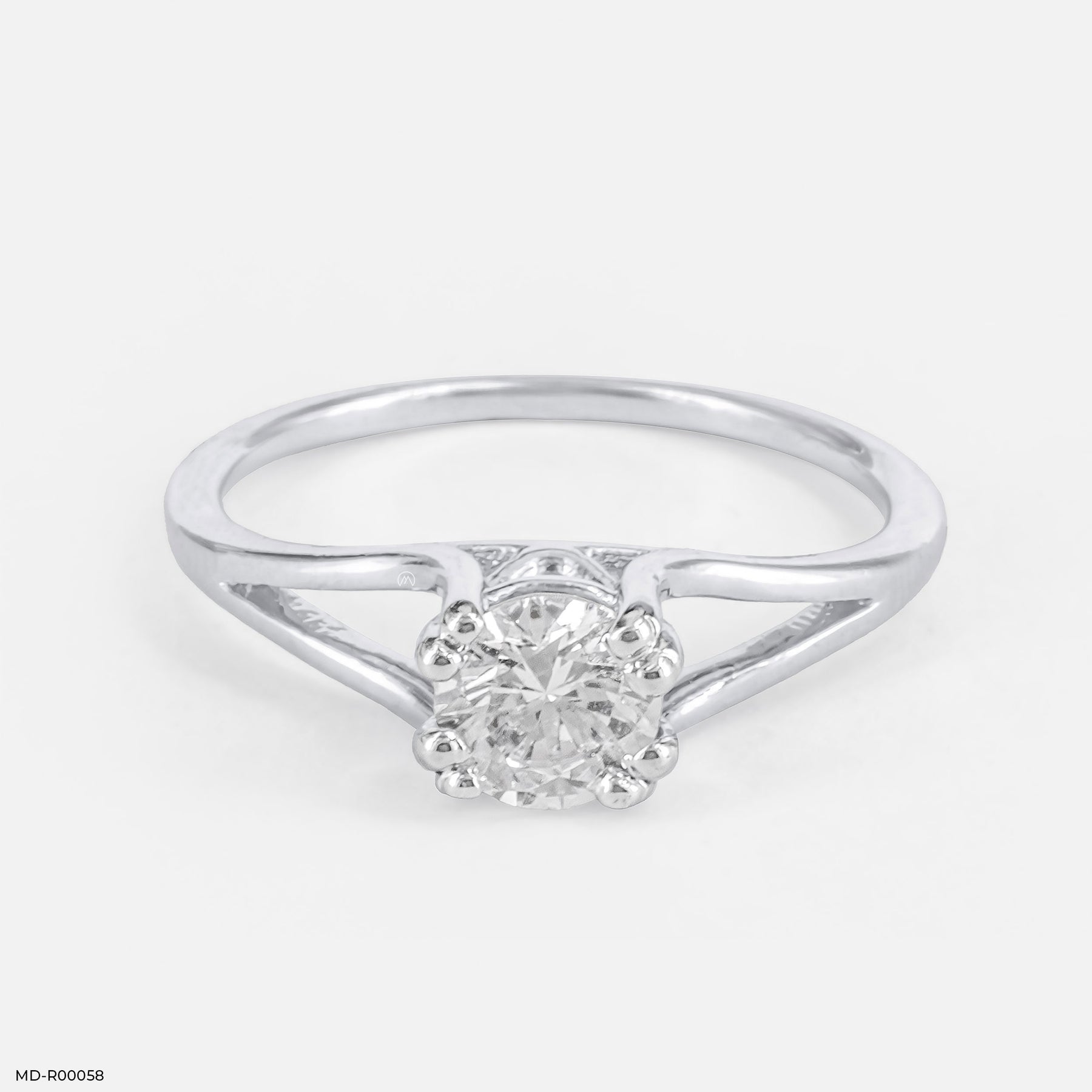 Galaxy Solitaire Diamond Rings 14K Rose Gold