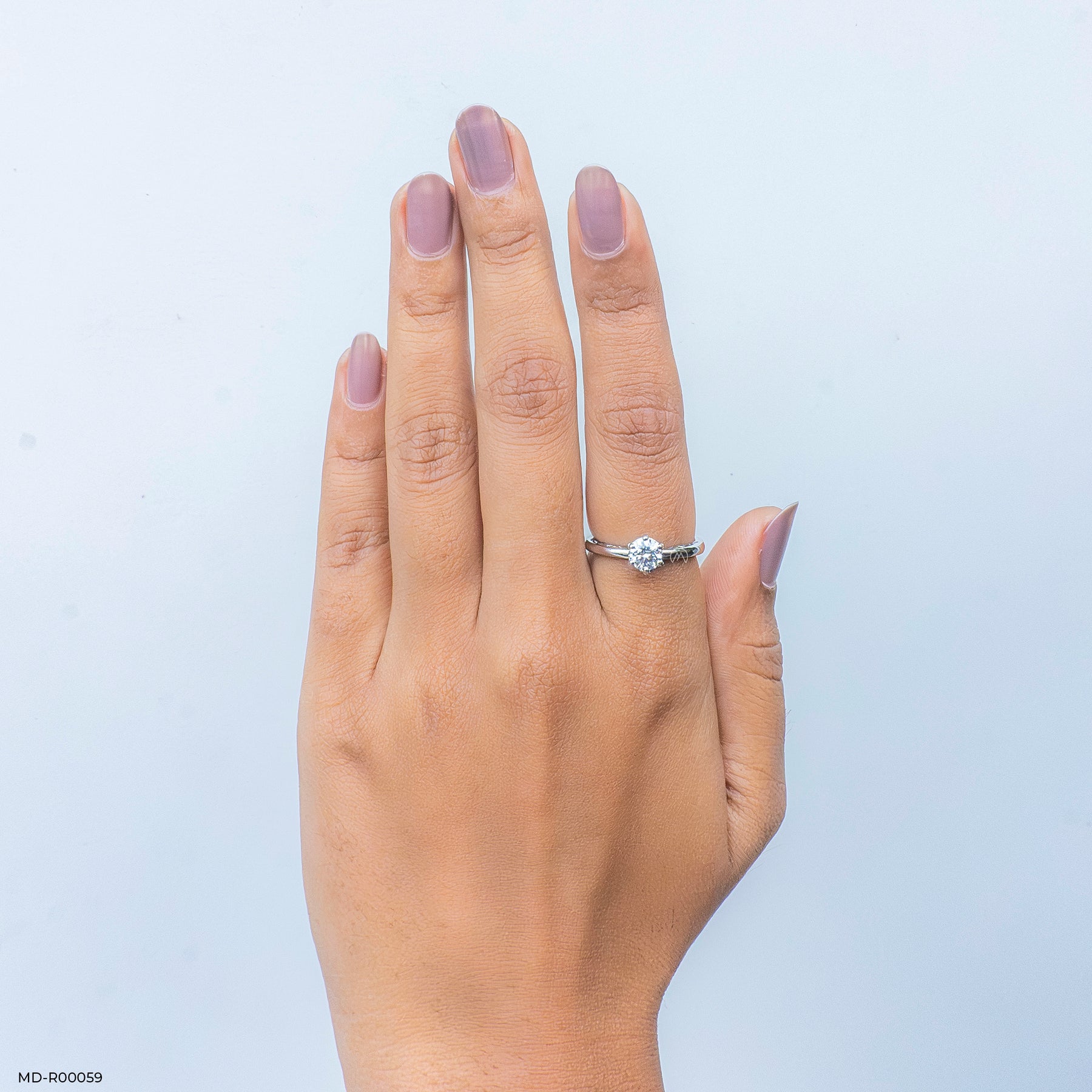 Isobell Solitaire Diamond Rings 14K Rose Gold