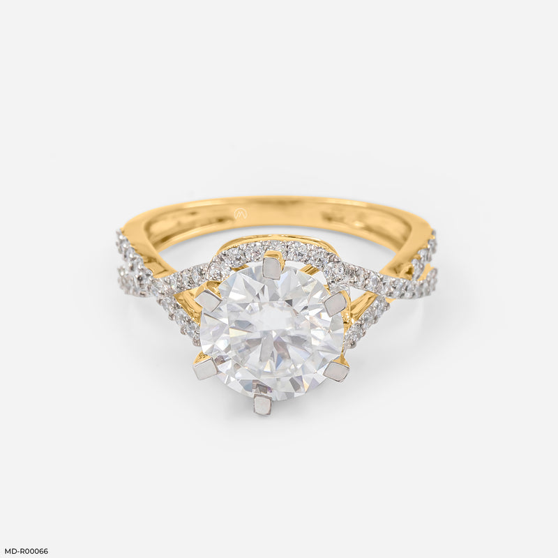 Infinity Whirl Rings 14K Yellow Gold