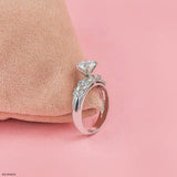 Jupiter Solitaire Ring 14K White Gold