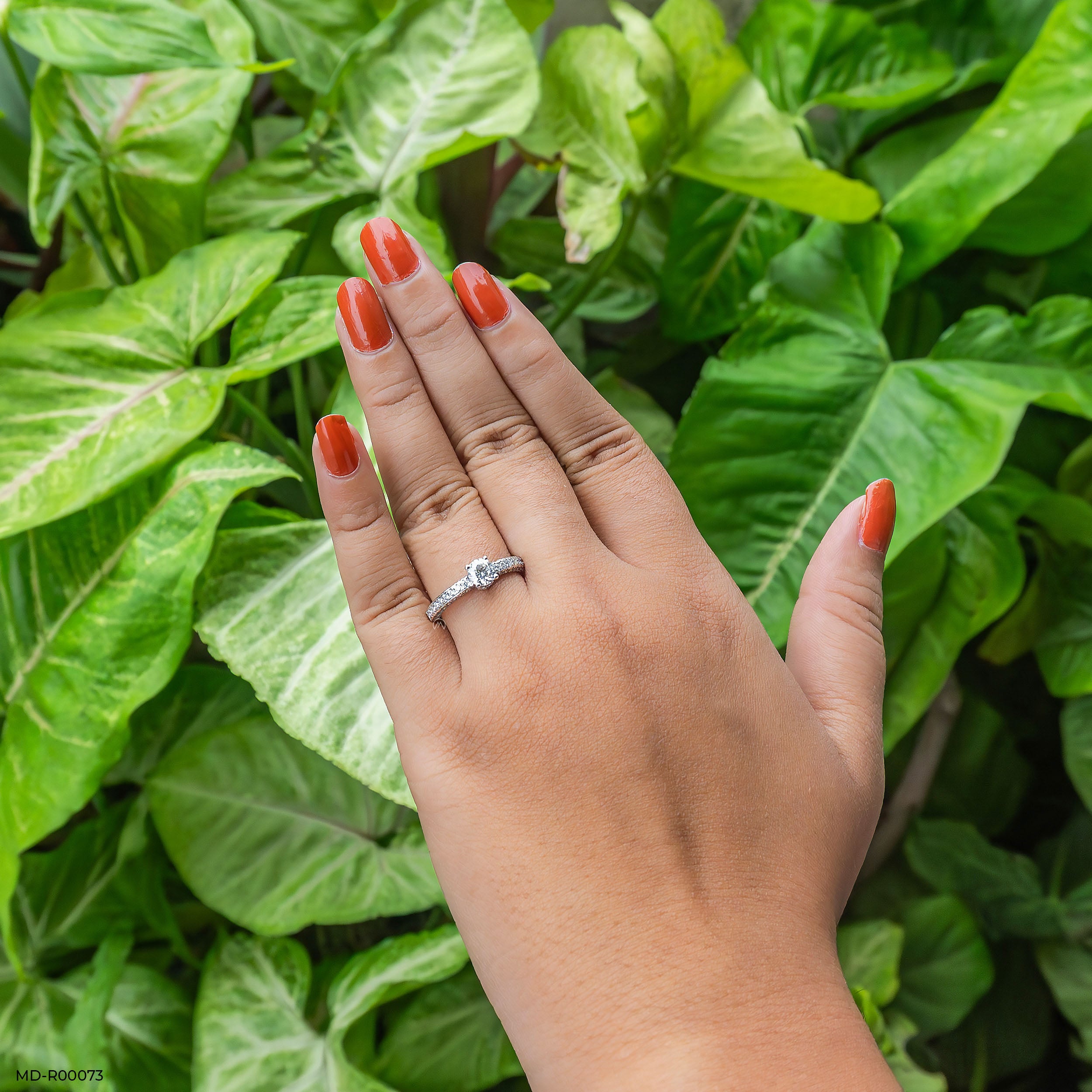 0.50 Carat Solitaire Diana Ring 14K Rose Gold