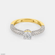 0.50 Carat Solitaire Diana Ring 9K Yellow Gold