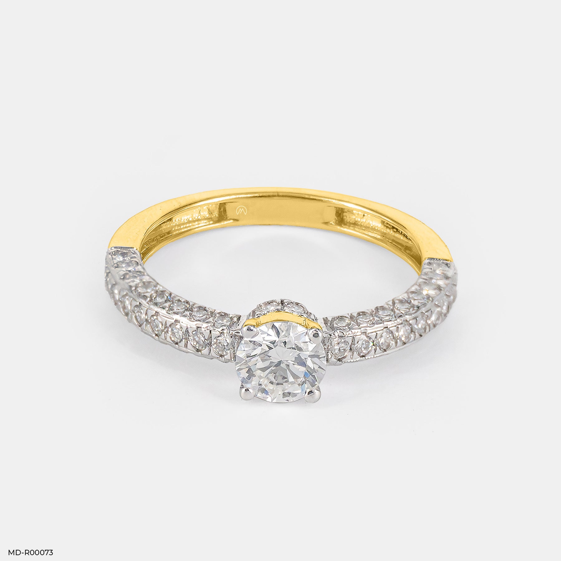 0.50 Carat Solitaire Diana Ring 14K Yellow Gold