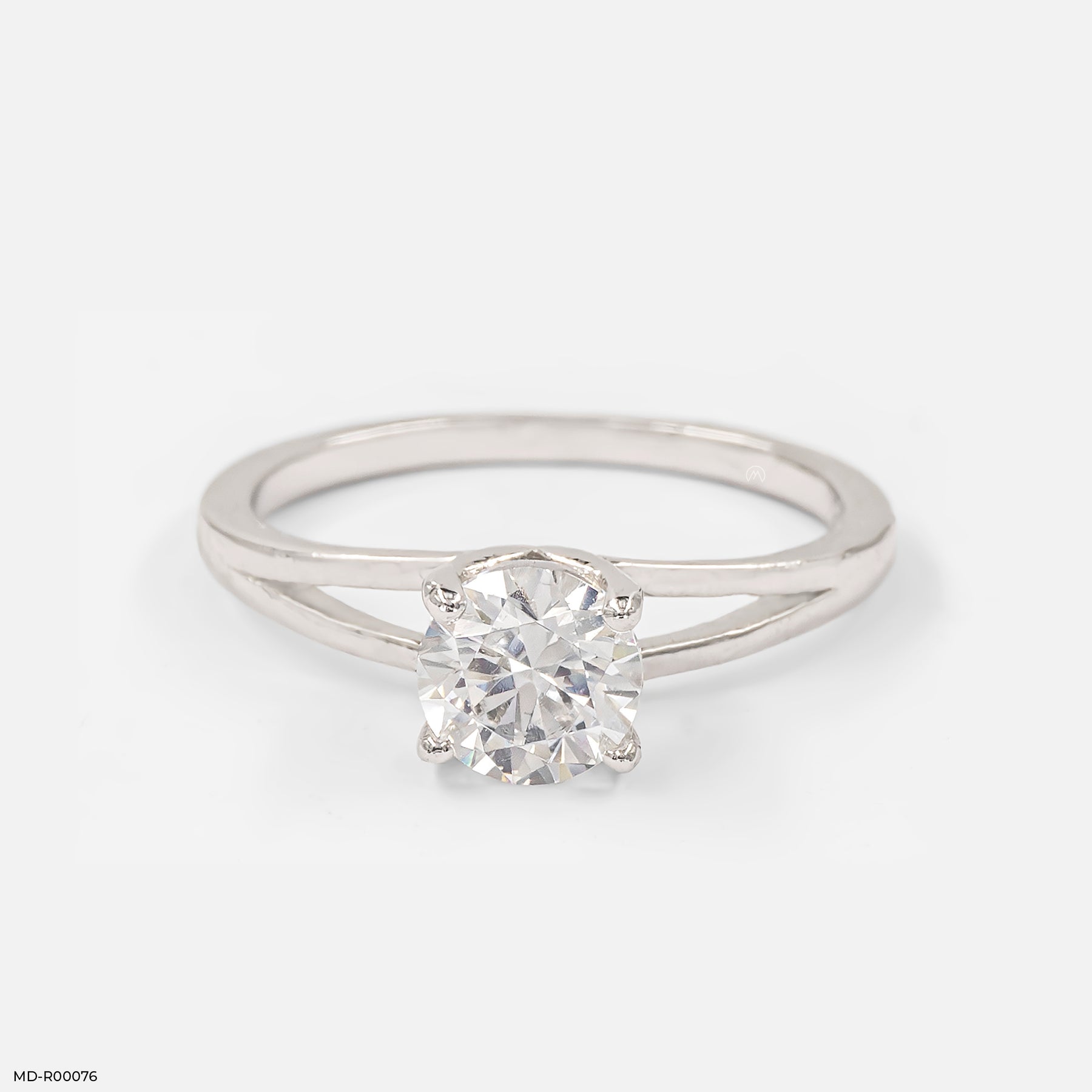 0.90 Carat Round Solitaire Ring 9K Rose Gold
