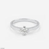 Classic Diamond Ring 14K White Gold