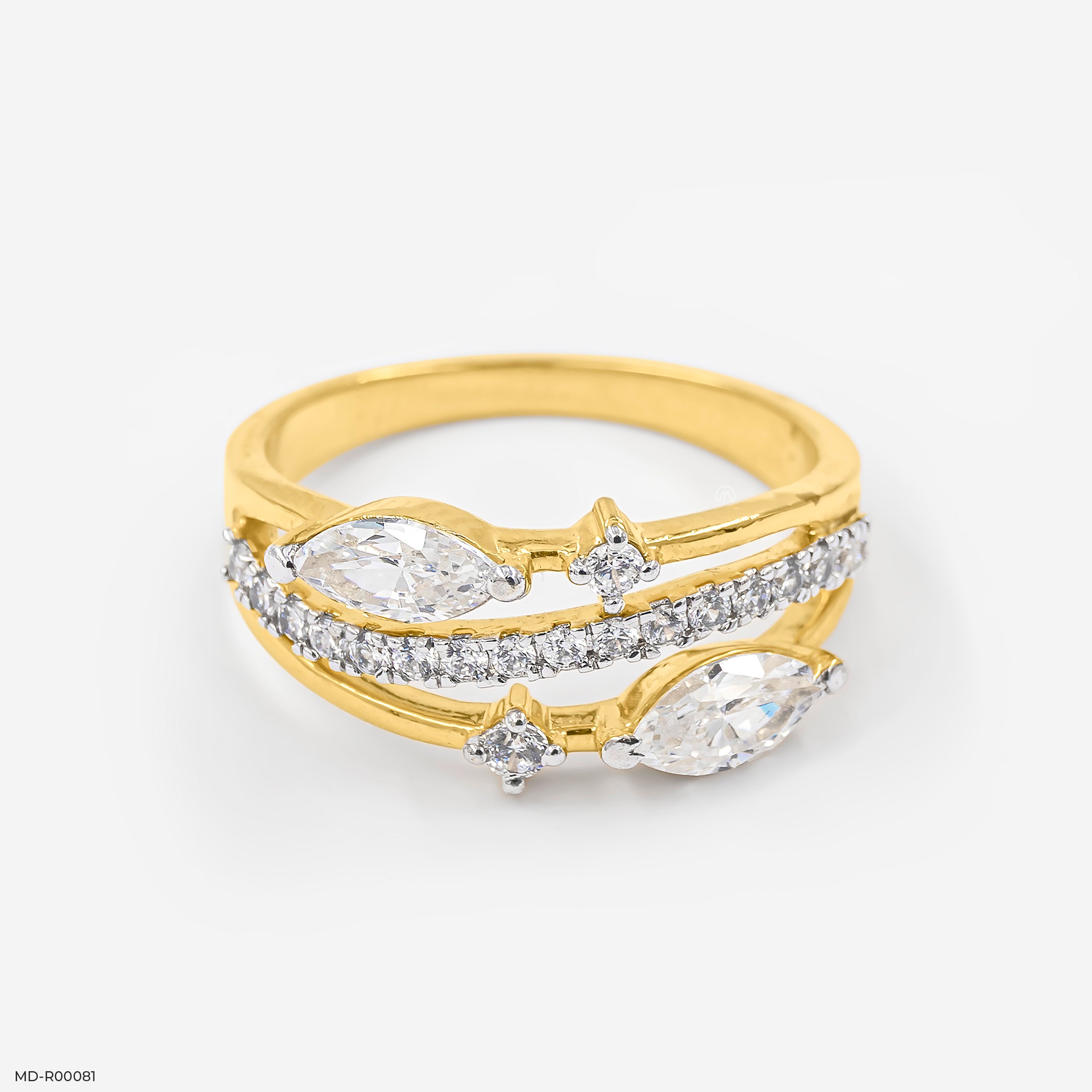 Maleficent  Diamond Rings 14K Yellow Gold